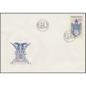 2977 FDC - 100. v&yacute;roč&iacute; V&scaron;eobecn&eacute; v&yacute;stavy v Praze