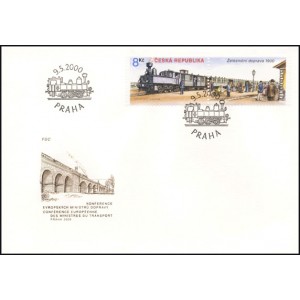 0254-255 FDC (s&eacute;rie) - Doprava - Železnice roku 1900 a 2000