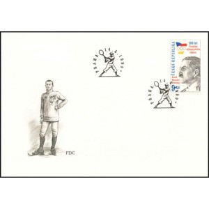 0215 FDC - 100. v&yacute;roč&iacute; Česk&eacute;ho olympijsk&eacute;ho v&yacute;boru