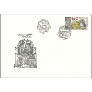 0173 FDC - 100. v&yacute;roč&iacute; založen&iacute; hvězd&aacute;rny v Ondřejově
