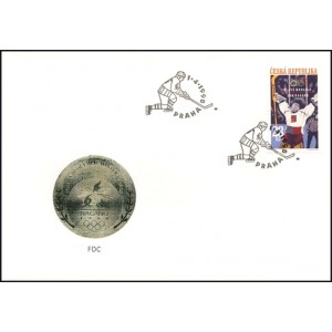 0177 FDC - ZOH Nagano - zlat&aacute; medaile v hokeji