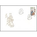 0144 FDC - Kn&iacute;že Bruncv&iacute;k s manželkou Neomeni&iacute; a lvem﻿