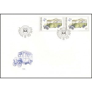 0159-161 FDC (s&eacute;rie) - Československ&eacute; historick&eacute; užitkov&eacute; automobily