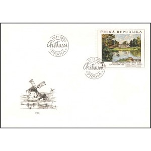 0162-164 FDC (s&eacute;rie) - Uměleck&aacute; d&iacute;la na zn&aacute;mk&aacute;ch
