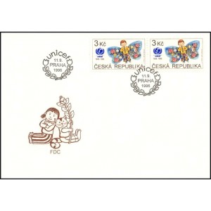 0121 FDC - 50. v&yacute;roč&iacute; UNICEF - Dětsk&eacute;ho fondu OSN