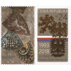 0957 KL - 25. v&yacute;roč&iacute; vzniku Česk&eacute; republiky