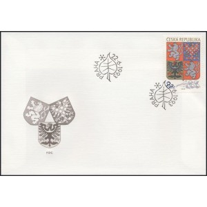 0010 FDC - Velk&yacute; st&aacute;tn&iacute; znak Česk&eacute; republiky