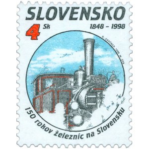 0154-156 (s&eacute;rie) - 150 let slovensk&eacute; železnice