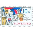 0272 - Hokejista s poh&aacute;rem pro mistry světa
