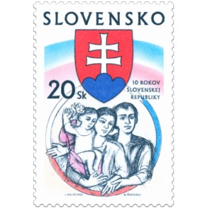 0284 - 10. v&yacute;roč&iacute; Slovensk&eacute; republiky