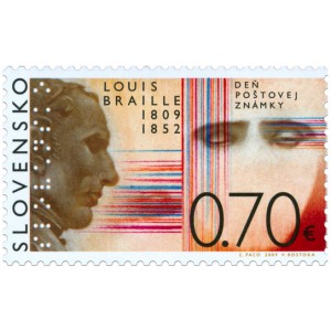 0466 - Den po&scaron;tovn&iacute; zn&aacute;mky: Louis Braille