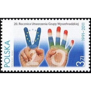 Mi PL 4507 - 20. v&yacute;roč&iacute; založen&iacute; Visegr&aacute;dsk&eacute; skupiny