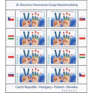 Mi PL 4507 (PL) - 20. v&yacute;roč&iacute; založen&iacute; Visegr&aacute;dsk&eacute; skupiny