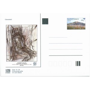 101 CDV 093/03 - NITRAFILA 2003, Rudolf Cig&aacute;nik: voln&aacute; tvorba a po&scaron;tovn&iacute; grafika