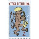 0979 - Česk&yacute; lev hraj&iacute;c&iacute; na saxofon jazz