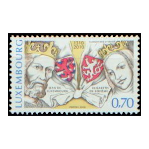 Mi LU 1861 - 700 let od n&aacute;stupu Lucemburků na česk&yacute; trůn