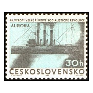 1274-1275 (s&eacute;rie) - 45. v&yacute;roč&iacute; Velk&eacute; ř&iacute;jnov&eacute; socialistick&eacute; revoluce