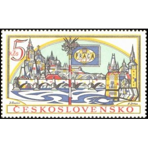 1268 - Světov&aacute; v&yacute;stava po&scaron;tovn&iacute;ch zn&aacute;mek PRAGA 1962