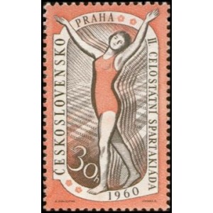 1092-1094 (s&eacute;rie) - II. celost&aacute;tn&iacute; spartaki&aacute;da (1. č&aacute;st)
