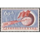 1069 - Let rakety na Měs&iacute;c a vlajka SSSR