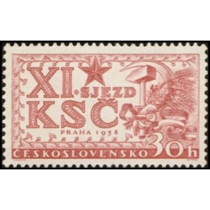 0993-995 (s&eacute;rie) - XI. sjezd KSČ