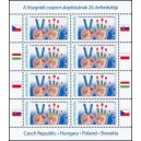 Mi HU 5495 (PL) - 20. v&yacute;roč&iacute; založen&iacute; Visegr&aacute;dsk&eacute; skupiny
