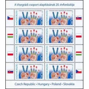 Mi HU 5495 (PL) - 20. v&yacute;roč&iacute; založen&iacute; Visegr&aacute;dsk&eacute; skupiny