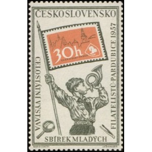 0948-949 (s&eacute;rie) - V&yacute;stava mlad&yacute;ch filatelistů PARDUBICE 1957