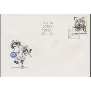 2967 FDC - Mistrovstv&iacute; Evropy v judo