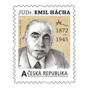 VZ 0866 - Vlastn&iacute; zn&aacute;mka: Prezident Emil H&aacute;cha