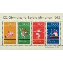 Mi DE 734-737A (ar&scaron;&iacute;k) - Letn&iacute; olympijsk&eacute; hry Mnichov 1972