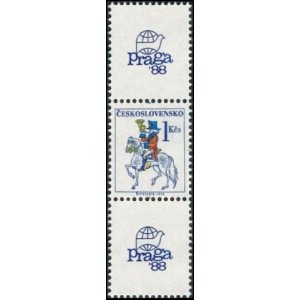2814 KH+KD - Po&scaron;tovn&iacute; embl&eacute;my - PRAGA 1988