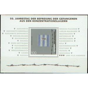 Mi DE 1796A (ar&scaron;&iacute;k) - 50. v&yacute;roč&iacute; osvobozen&iacute; vězňů koncentračn&iacute;ch t&aacute;borů