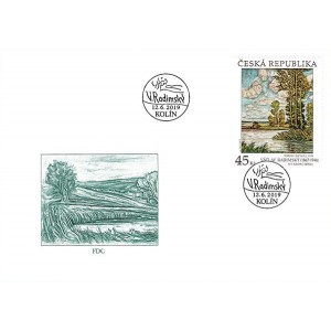 1034 FDC - Uměn&iacute;: V&aacute;clav Radimsk&yacute;: Topoly