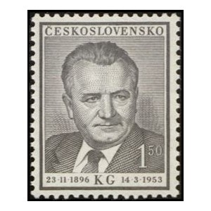 0717-718 (s&eacute;rie) - &Uacute;mrt&iacute; Klementa Gottwalda
