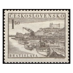 0693 - Celost&aacute;tn&iacute; v&yacute;stava po&scaron;tovn&iacute;ch zn&aacute;mek BRATISLAVA 1952