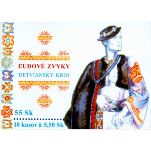 ZZ039-ZZ040 (s&eacute;rie se&scaron;itků) - Kroje z Detvy