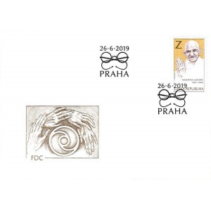 1037 FDC - Mah&aacute;tma G&aacute;ndh&iacute;