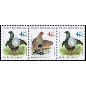 0180-0179 (3blok) - Tetř&iacute;vek + koroptev + tetř&iacute;vek