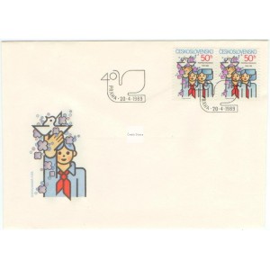 2891 FDC - 40. v&yacute;roč&iacute; PO SSM