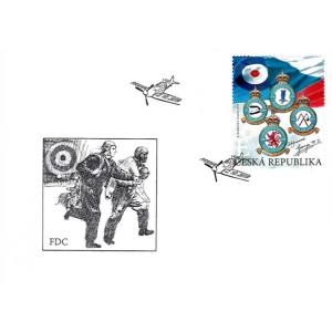 1046-1047 FDC (s&eacute;rie) - Českosloven&scaron;t&iacute; letci v RAF