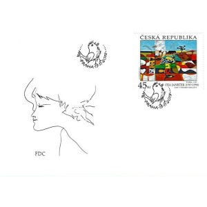 1054 FDC - Uměn&iacute;: Ota Janeček: Fl&oacute;ra
