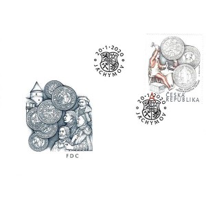 1057 FDC - 500. v&yacute;roč&iacute; zah&aacute;jen&iacute; ražby J&aacute;chymovsk&yacute;ch tolarů