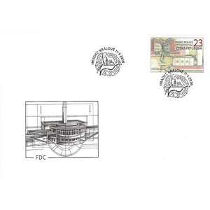 1065-1066 (s&eacute;rie FDC) - Josef Goč&aacute;r a architektura Hradce Kr&aacute;lov&eacute;