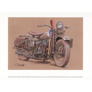 Autorsk&aacute; reprodukce V&aacute;clav Zapadl&iacute;k: Harley-Davidson