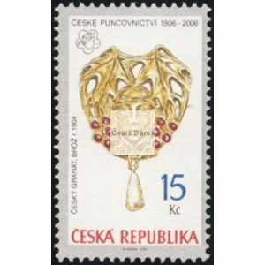 0482-0483 (s&eacute;rie) - Uměleck&aacute; řemesla - česk&eacute; drahokamy, &scaron;perky a puncovnictv&iacute;