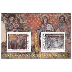 1151-1152A (ar&scaron;&iacute;k s vadou) - Česk&eacute; gotick&eacute; n&aacute;stěnn&eacute; malby