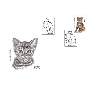 1164-1165 (s&eacute;rie FDC) - Ml&aacute;ďata: koťata