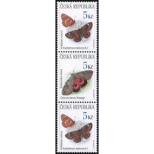0212-0211 (3blok svisle) - Hněd&aacute;sek + stužkonoska + hněd&aacute;sek
