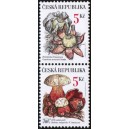 0264-0265 (2blok svisle) - Vz&aacute;cn&eacute; houby: Hvězdovka + Hřib